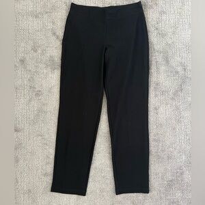 Eileen Fisher Black Pull On Straight Leg Pants